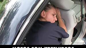 Natural Blonde Czech Pickup Bent Over for Public Doggystyle Pound