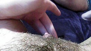 Amateur wife rips clothes for huge big clit grool dripping wet pussy play