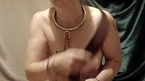 french housewife bound and chained for humiliating bdsm doggystyle