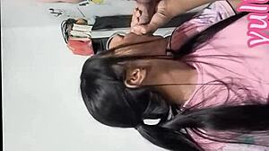 that horny stepmom sneaks up on her stepson for a hot swallow session after teasing in lingerie... mmm casero real vibes