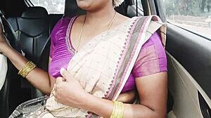 Indian aunty tells son-in-law during car drive: fuck me hard with dirty Telugu talks