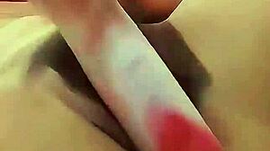 I want so much cock I had to make my own homemade dildo toy from Colombia