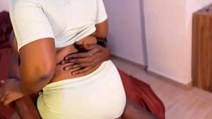 hot sweaty fuck session with my thick sexy nigerian neighbor pounding her fat ass and big tits