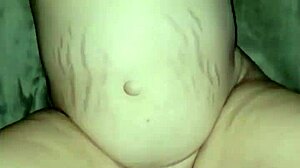 Suggestive wife pussy creampie on desk hints at forbidden table fun