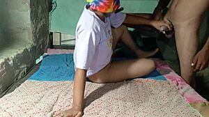 Desi girlfriend calls me over to her place for some intense homemade pounding