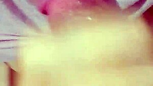 thai amateur girlfriend gulps homemade cumshot after blowjob handjob