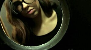 young amateur chokes on daddy's monster cock till she cums hard