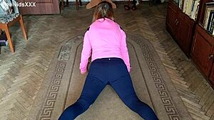 UGLY OLD MAN CUMS FROM YOUNG WIFE'S PROSTATE MASSAGE!