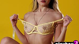 Beautiful Asian Kelly Lu Poses Exposing Petite Natural Big Tits Body