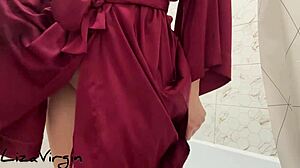 WHAT BIG TITS MILF Does In The BATHROOM Will Leave You Breathless With Lust!!