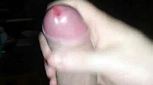 exploding with lust jerking off to hot tranny cumshot action