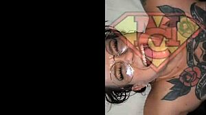 Told Quinnmarie cum on glasses... oops little splash!