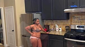 they crossed the line and now stepmom carries his baby after forbidden kitchen sex