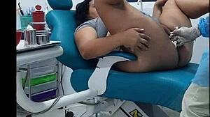 dentist shoves huge cock in my mouth after braces checkup!