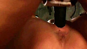 paige ashley rams black strapon deep into scarlett march