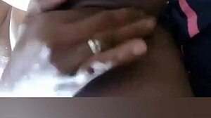 My colleague films her steamy shower session and sends it right to me