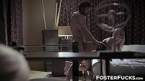 Elsa Jean Joins India Summer in Foster Family Threesome