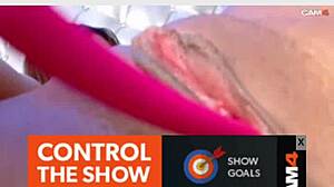 Slick housewife rams big black dildo deep in hairy juicy pussy for creamy orgasm.