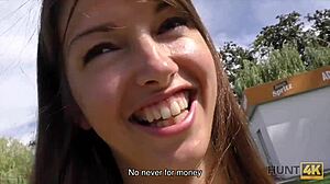 hunt4k guy spots beach teen pays for hidden cam anal pounding right in public sand