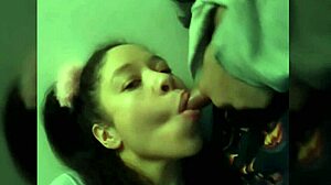 sexy tongue action devours him completely