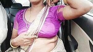 Indian aunty tells son-in-law during car drive: fuck me hard with dirty Telugu talks
