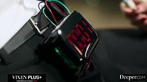 gorgeous 18yo redhead in lingerie teaches rude client deep anal lesson.