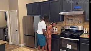 they crossed the line and now stepmom carries his baby after forbidden kitchen sex
