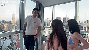 i show neighbors new apartment then fuck clari quinn and her man hard