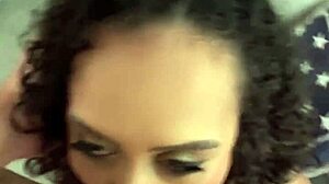 busty latina gives pov interview then gets close in doggy style