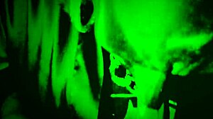 bbw ebony deepthroats huge cock night vision wet cosplay blowjob!