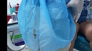 dentist shoves huge cock in my mouth after braces checkup!