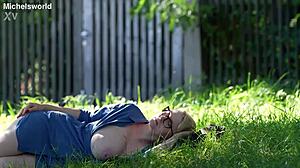 Big Saggy Tits Bounce Downblouse on Hiking Trail Exposure