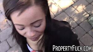 naughty young black agent tricked into outdoor pervert fuck