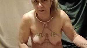 french housewife bound and chained for humiliating bdsm doggystyle