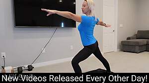 blindfolded housewife stella bound buttplugged for free use anal creampie e05