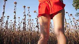 Hot Milf Teases Thong Ass