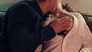 Can You Handle Her Shaved Tight Pussy Dripping from Sensual Nipple Sucking and Neck Kissing Tease?