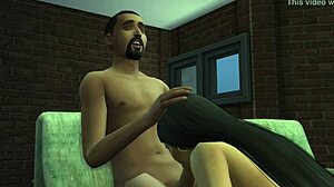 emily willis bent over fucked rough by homeless guy anal in sims shelter parody 😈🍆