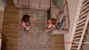 redhead nudist stepmom sophia locke rough fucks friend axel haze on beach with big tits blowjob