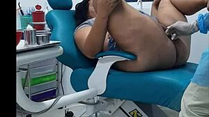 dentist shoves huge cock in my mouth after braces checkup!