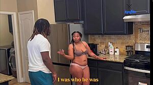 they crossed the line and now stepmom carries his baby after forbidden kitchen sex