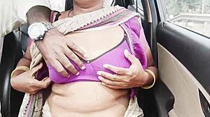 Indian aunty tells son-in-law during car drive: fuck me hard with dirty Telugu talks