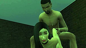 emily willis bent over fucked rough by homeless guy anal in sims shelter parody 😈🍆