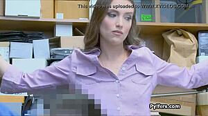 SECURITY CATCHES PERKY THIEF BENT OVER FOR DOGGYSTYLE FUCK ON CAM