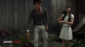 How does shaved Asian teen's pussy handle that hardcore pounding after her blowjob?