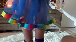 Halloween Bunny Deepthroats Cock Swallows Cum And Squirts