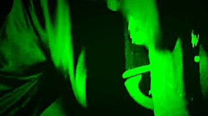 bbw ebony deepthroats huge cock night vision wet cosplay blowjob!