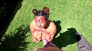 i take brown bbw face piss in interracial golden shower compilation