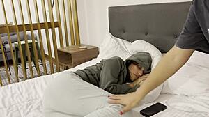 Babysitter Fingers Tight Pussy While Wife Works Late