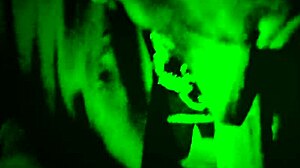 bbw ebony deepthroats huge cock night vision wet cosplay blowjob!